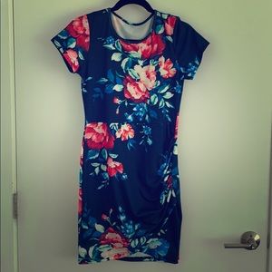 Floral wrap around summer dress